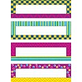 Trend Enterprises® Desk Toppers® Name Plate Variety Pack, Snazzy, 32/Pack