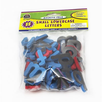 Teacher Created Resources 1 - 1 1/4 Magnetic Foam: Small Lowercase Letters, Blue/Red/Purple (TCR20623)