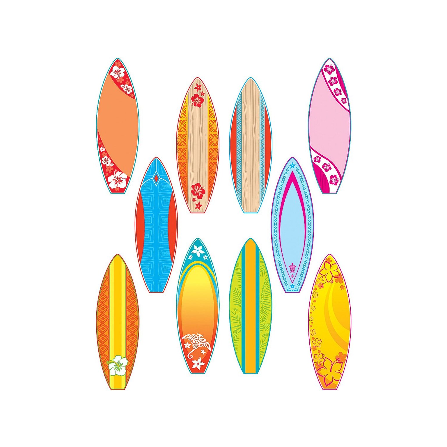 Teacher Created Resources 6 Accents, Surfboards, 30/Pack