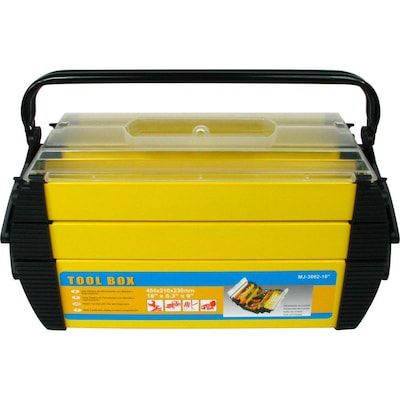 Stalwart™ Hawk Deluxe Steel and Plastic Tool Box