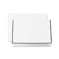 Crane & Co™ Pearl White Note With Envelope, Black Bordered