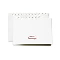 Crane & Co™ Pearl White Merci Beaucoup Thank You Note With Envelope, Red