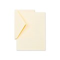 Crane & Co™ Ruled Ecru Half Sheet With Envelope, Grey
