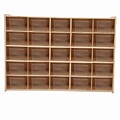 Wood Designs Contender Fully Assembled 25 Tray Storage With Translucent Trays, Baltic Birch