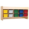 Wood Designs Contender Assembled Wall Locker and Storage With Assorted Trays, Birch