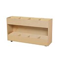 Wood Designs Contender 29(H) Ready-To Assemble Mobile Book Organizer