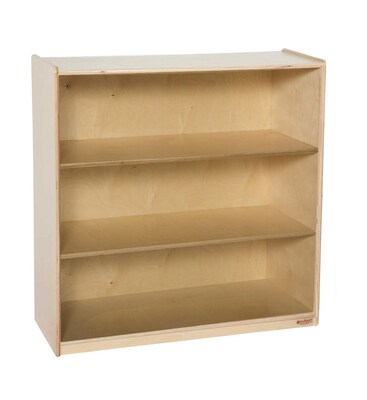 Wood Designs Storage 36(H) Fully Assembled Plywood X-Deep Bookshelf, Birch
