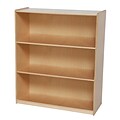 Wood Designs Storage 42(H) Fully Assembled Plywood X-Deep Bookshelf, Birch