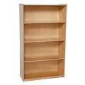 Wood Designs Storage 60(H) Fully Assembled Plywood X-Deep Bookshelf, Birch