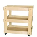 Wood Designs 30(H) Utility Cart For Classroom, Natural