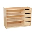 Wood Designs Plywood Storage Center With Drawers