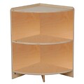 Wood Designs Storage 24H High Corner Shelf, Birch