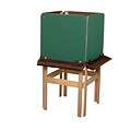 Wood Designs Art 4 Side Easel With Chalkboard and Brown Tray, Birch