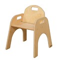 Wood Designs 13(H) Plywood Woodie Chair, Natural, 2/Pack