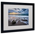 Trademark Fine Art 16 x 20 Canvas The Song of Water, Black Frame