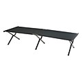 Stansport™ 76 x 26 x 17 Base Camp Cot, Black/Silver