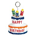 Beistle 3 1/2 x 2 3/4 Birthday Cake Photo/Balloon Holder; 3/Pack