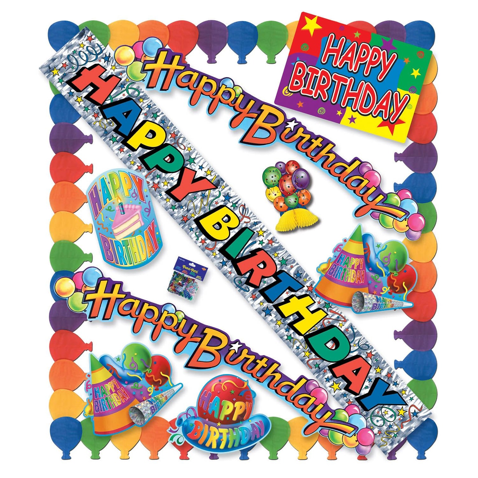 Beistle Happy Birthday Party Kit, 11/Pack (55022)