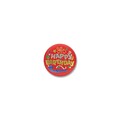 Beistle 2 Happy Birthday Satin Button; 6/Pack