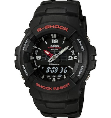 Casio® G100-1BV G-Shock Mens Analog/Digital Wrist Watch, Black