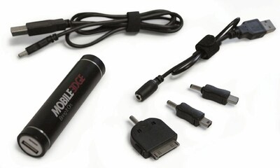 Mobile Edge USB Cable for Universal, 2600mAh, Black (MEA2600)