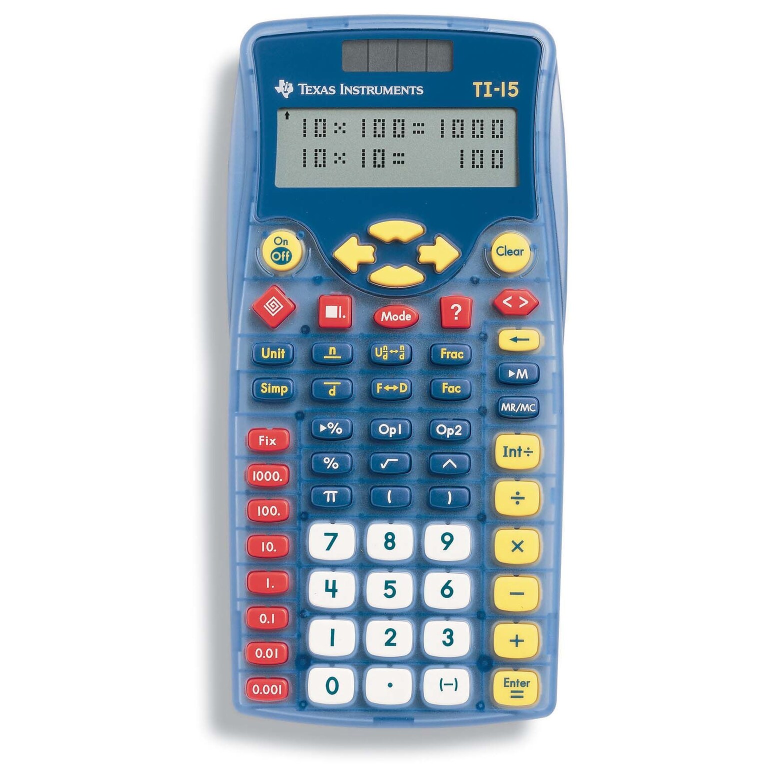 Texas Instruments TI15TK 11 Digit Scientific Calculator, Blue