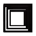 Nexxt PN09263-3INT Set of 3 Black Wooden Cubby Wall Shelf