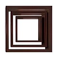 Nexxt PN09424-8INT Set of 3 Brown Wooden Cubby Wall Shelf