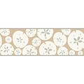 Inspired by Color™ Borders Sand Dollar Border, Tan With White/Silver Glint