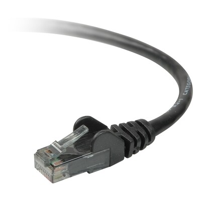 Belkin™ 50 RJ-45 Male/Male Cat6 Snagless Network Patch Cable; Black