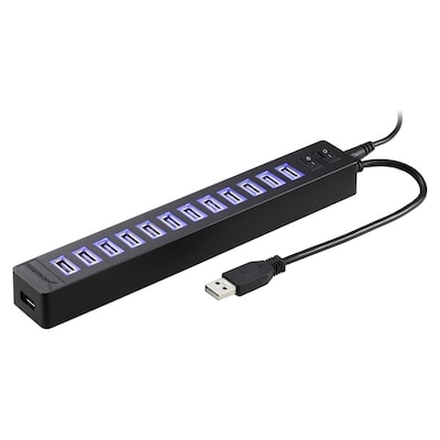 Sabrent™ BK 13 Port USB 2.0 Hub W/PWR APTR