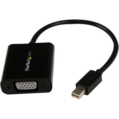Startech 3.9 Mini DisplayPort 1.2 to VGA Male/Female Adapter Converter; Black