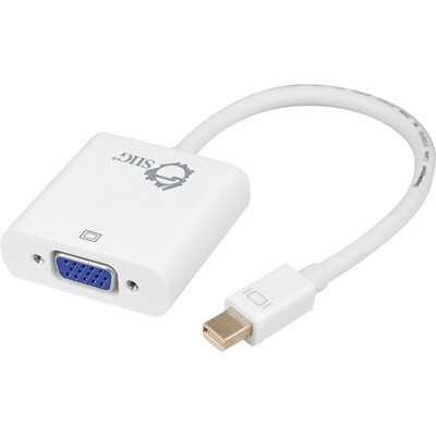 Siig® 8.85 Mini DisplayPort 1.1a Male to VGA Female Adapter Converter; White