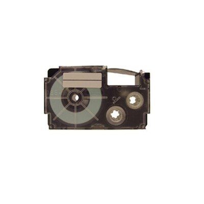 Casio XR6WE2S Label Maker Tape, 1/2W, Black on White