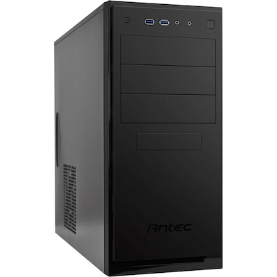 Antec® New Solution Mini Tower ATX Computer Case, Matte Black