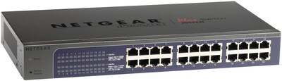 NETGEAR® ProSafe® Plus Unmanaged Gigabit Ethernet Switch; 24 Port (JGS524E-200NAS)