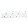 Brainerd 18 Wood & Zinc Die Cast Wall Mounted Hook Flat White & White