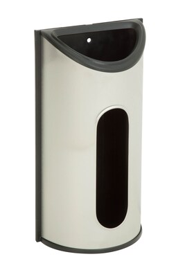 Honey Can Do Steel 12.25H x 6.63W x 3.25L Shopping Bags Saver, Gray/Silver (KCH-02989)