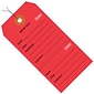 BOX 4 3/4 x 2 3/8 #5 Pre-Wired Consecutively Numbered Repair Tags, Red