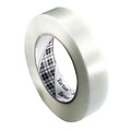 3M™ 1/2 x 60 yds. Polypropylene Film Utility Filament Tape, Clear, 72/Pack