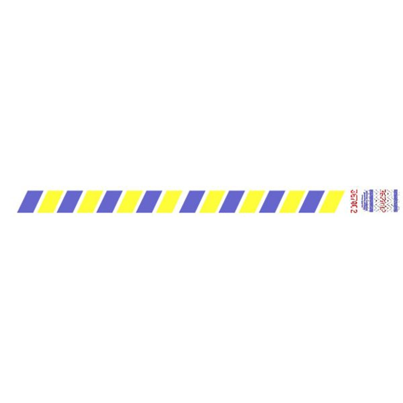 Tyvek® 3/4 x 10 Stripes Wristband, Blue/Yellow