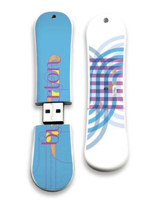 EP Memory® Snowboard Flash Drive; 8GB, Burton Feather 11