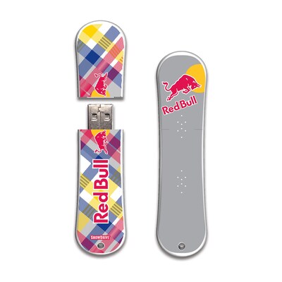 EP Memory SnowDrive Red Bull Yellow Plaid RBSNOWYB16G USB 2.0 Flash Drive, Yellow Plaid