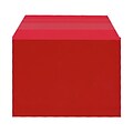 JAM Paper® Cello Sleeves with Self-Adhesive Closure, A6, 4.625 x 6.4375, Red, 100/Pack (2783125)