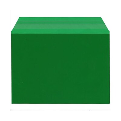 JAM Paper® Cello Sleeves, A7, 5 1/16 x 7 3/16, Forest Green, 100/pack (5SGR1)