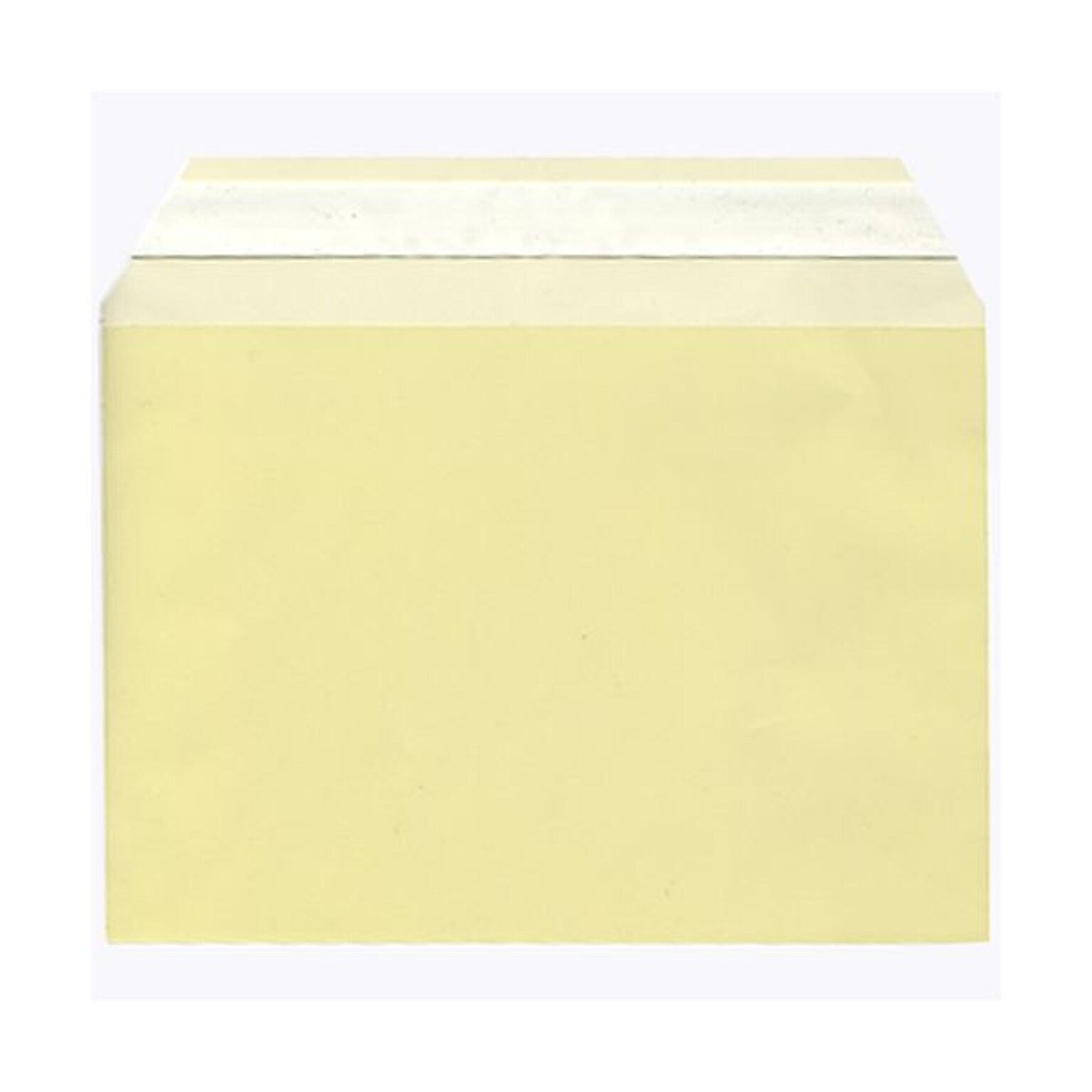 JAM Paper Cello Sleeves with Peel & Seal Closure, 5.0625 x 7.1875, Yellow, 100/Pack (2783139)