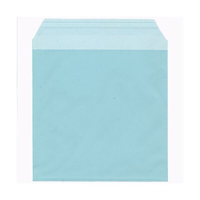 JAM Paper® Cello Sleeves, 6 1/16 x 6 3/16, Aqua Blue, 100/pack (66PB1)