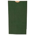 JAM Paper® Kraft Lunch Bags, Medium, 5 x 9.75 x 3, Dark Green, 500/box (691KRDKGRB)