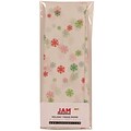 JAM Paper® Christmas Holiday Tissue Paper, Red and Green Christmas Snowflakes, 8/pack (11824292)