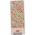 JAM Paper® Christmas Holiday Tissue Paper, Red and Green Christmas Dots, 8/pack (11824293)